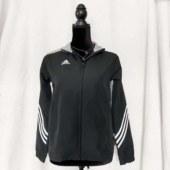Adidas NWT Youth Black Training Jacket - Picture 1 of 4